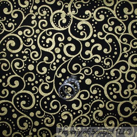 metallic black fabric|gold metallic quilting fabric.